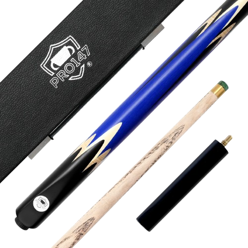 PRO147 Lancet 3/4 Snooker & English Pool Cue Bundle – Cue, Case & Chalk