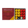 Economy 2” English Pool Ball Set (Red & Yellow) CueSense