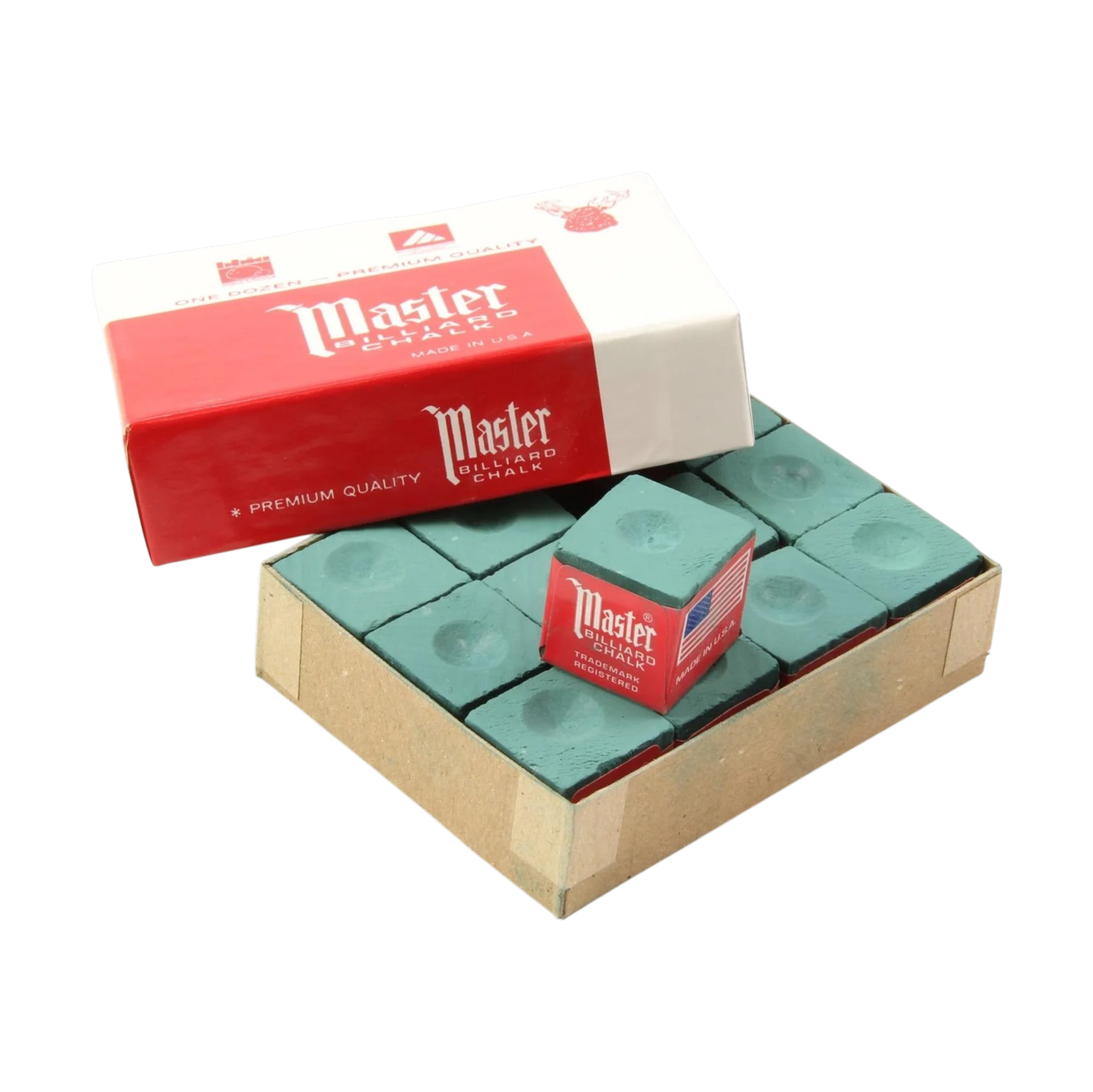 Tweeten MASTER Billiard Cue Chalk - 12pcs Tweeten