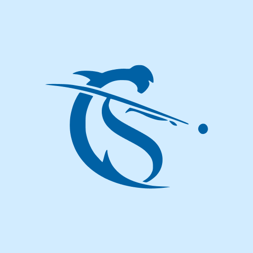 Blue variation of CueSense company logo