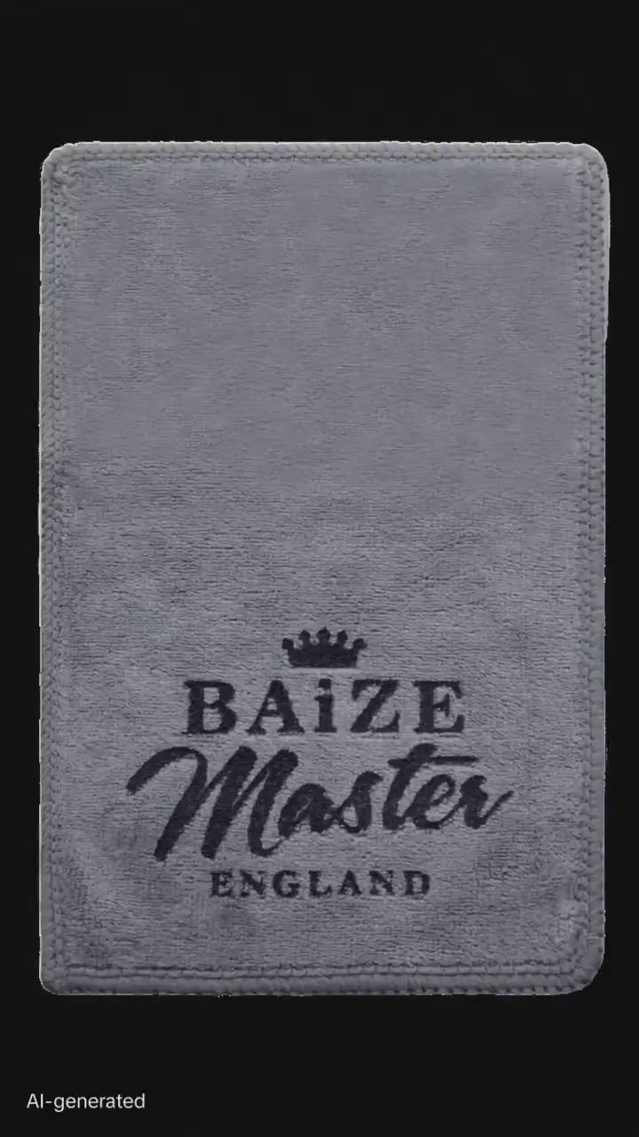 Baize Master Grey Microfibre Snooker & Pool Cue Towel