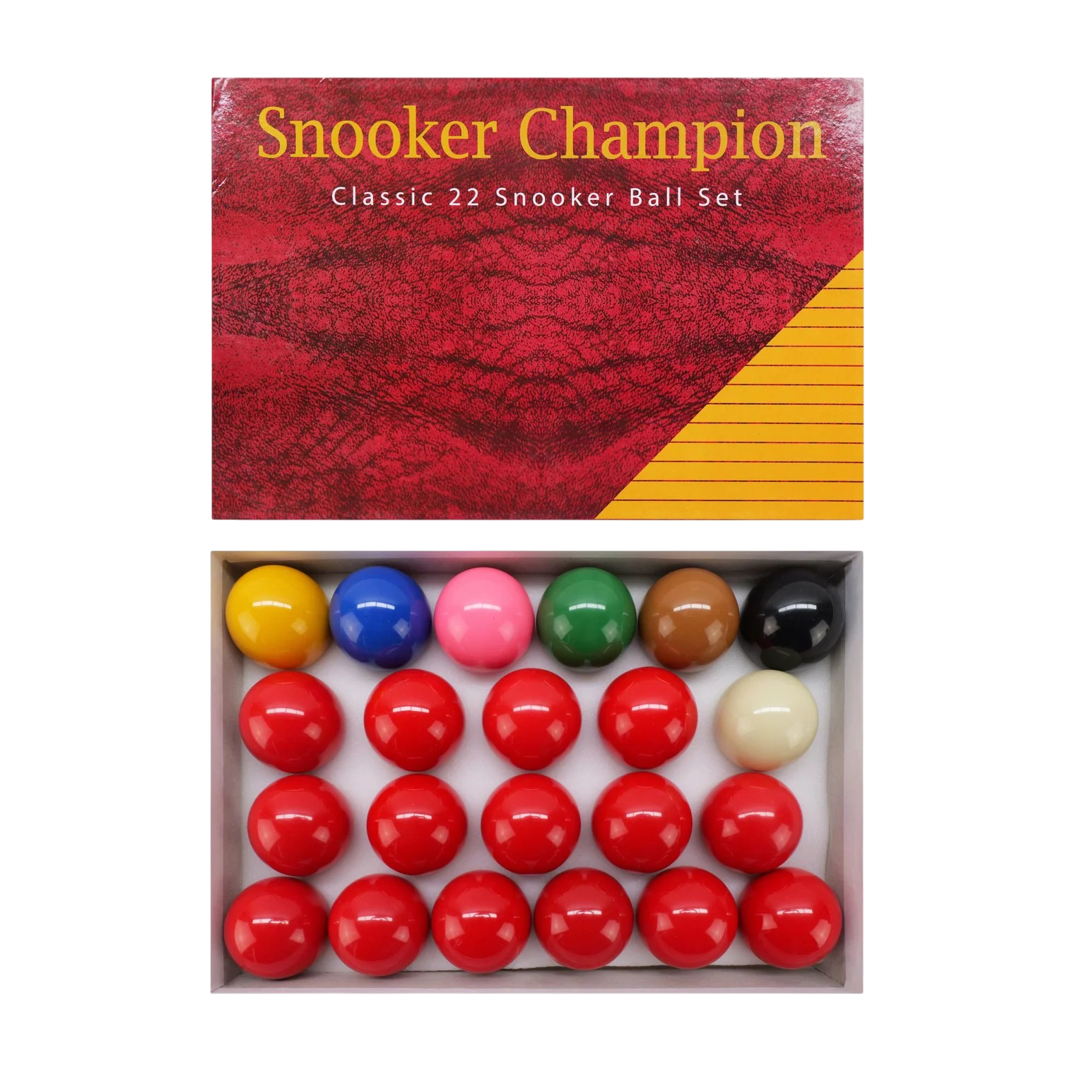 Snooker Champion Full Size Snooker Ball Set (22 Balls) CueSense